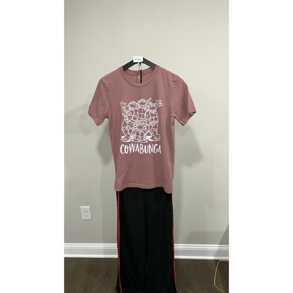 Other - Teenage Mutant Ninja Turtles Cowabunga Bella Canvas T-Shirt Mens M Dusty Rose